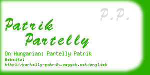 patrik partelly business card